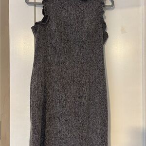 LOFT Charcoal Sleeveless Mini Dress